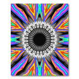 Vibrant Multi-Color Sunburst Geometric Area Rug