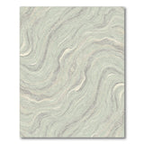 Sage Green Swirl Abstract Area Rug