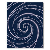Hypnotic Navy Spiral Abstract Area Rug