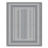 Modern Geometric Black White Woven Area Rug