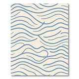 Serene Blue Waves Coastal Area Rug