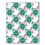 Green Green Starburst Floral Pattern Area Rug