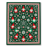 Whimsical Christmas Gnomes Area Rug