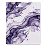 Ethereal Purple Fluid Abstract Area Rug