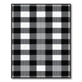 Black and White Buffalo Check Black White Buffalo Check Area Rug