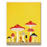 Kids Cartoon Whimsical Yellow Mushroom Area Rug