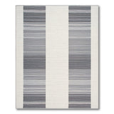 Grey Geometric Modern Modern Grey Vertical Stripe Area Rug