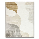 Abstract Area Abstract Beige Wave Area Rug
