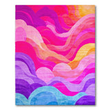 Vibrant Wave Abstract Area Rug