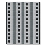 Geometric Black Grid Modern Area Rug