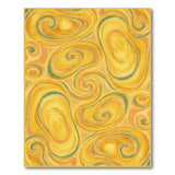 Swirl Yellow Swirl Abstract Area Rug