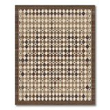 Brown Tan Diamond Geometric Brown and Tan Area Rug