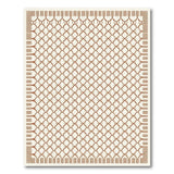 Terracotta Lattice Geometric Area Rug