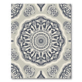 Intricate Grey Mandala Boho Area Rug