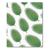 Vibrant Green Palm Frond Coastal Area Rug