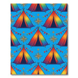 Rainbow Tent Festival Area Rug