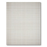 Subtle Beige Grid Woven Area Rug