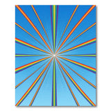 Rainbow Burst Geometric Area Rug