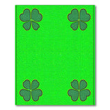 Lucky Dotted Four-Leaf Clover Green Area Rug