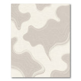 Beige Abstract Contour Wave Area Rug