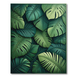 Lush Green Lush Green Monstera Leaves Area Rug
