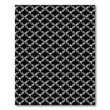 Elegant Black White Trellis Area Rug