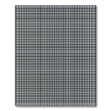 Modern Black White Checkered Plaid Area Rug