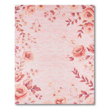Blush Pink Blush Pink Rose Floral Vintage Area Rug