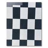 Black White Checkerboard Geometric Area Rug