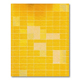 Vibrant Yellow Mosaic Grid Area Rug