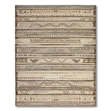 Beige Tribal Geometric Area Rug