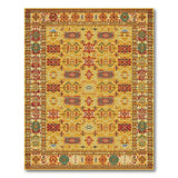 Intricate Gold Red Traditional Persian Area Rug