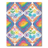 Vibrant Rainbow Coastal Area Rug