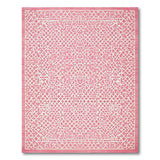 Pink Geometric Lattice Geometric Modern Area Rug
