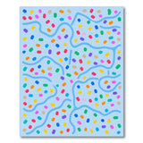 Vibrant Multi-Color Abstract Multi-color and Patterns Area Rug