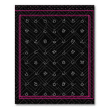 Black Tribal Geometric Area Rug