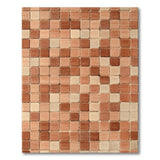 Terracotta Tile Mosaic Area Rug