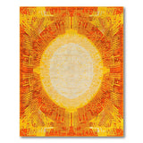 Radiant Sunburst Geometric Area Rug