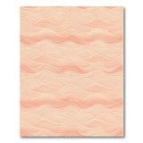 Pink Gradient Wave Area Rug