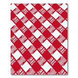 Bold Red White Diagonal Checkered Area Rug