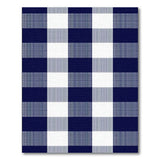 Blue and Teal Navy Buffalo Check Plaid Area Rug