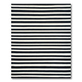 Bold Black White Striped No. 68 Area Rug