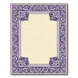 Traditional Persian Purple Ornate Floral Border Area Rug