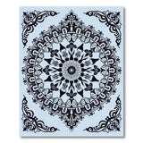 Ornate Blue Mandala Persian Rug