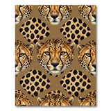 Cheetah Face Spot Pattern Area Rug
