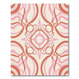Pink Swirling Mandala Area Rug