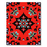 Multi-color and Patterns Vibrant Red Persian Medallion Area Rug