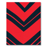 Bold Red Black Chevron Area Rug