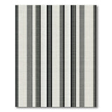 Black and White Bold Vertical Bold Black White Vertical Striped Area Rug