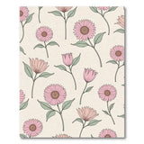 Pink Blush Pink Daisy Floral Area Rug